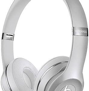 Beats Solo3 Wireless On-Ear Headphones - Apple W1 Headphone Chip, Class 1 Bluetooth, 40 Hours of Listening Time, Built-in Microphone - Silver (Latest Model)