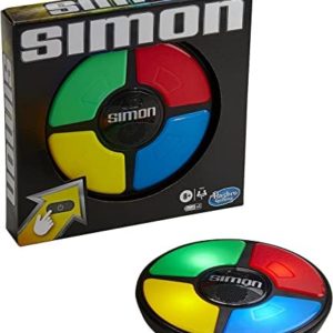 Hasbro Gaming Simon Handheld Electronic Memory Game With Lights and Sounds for Kids Ages 8 and Up