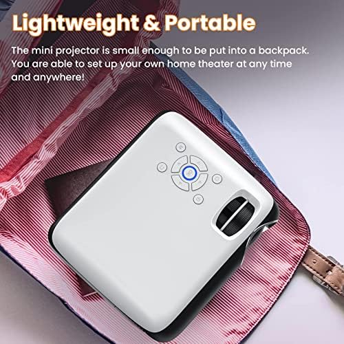 HAPPRUN Projector, Native 1080P Bluetooth Projector with 100''Screen, 9500L Portable Outdoor Movie Projector Compatible with Smartphone, HDMI,USB,AV,Fire Stick, PS5 - Image 6