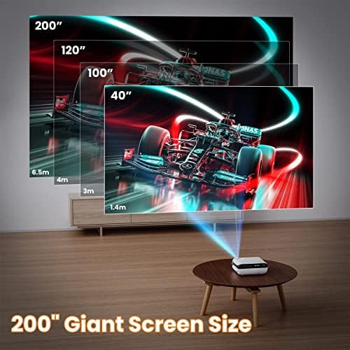 HAPPRUN Projector, Native 1080P Bluetooth Projector with 100''Screen, 9500L Portable Outdoor Movie Projector Compatible with Smartphone, HDMI,USB,AV,Fire Stick, PS5 - Image 5